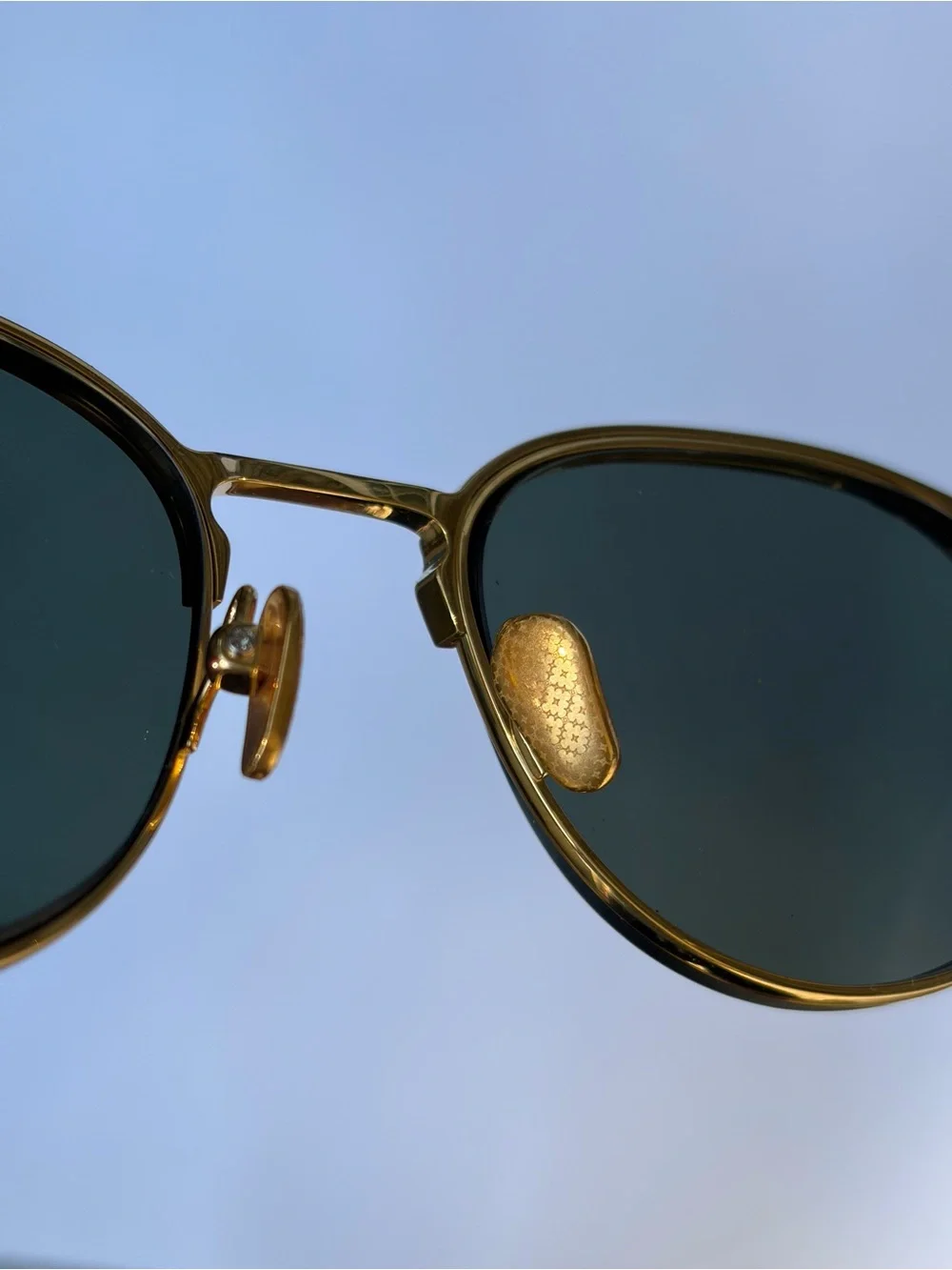 Leisure Society “Antibes” Eyeglass Frame in 24K gold plate over titanium